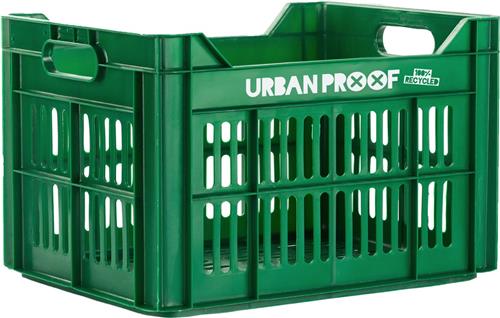 Gerecyclede fietskrat Urban Proof 30 liter - legergroen