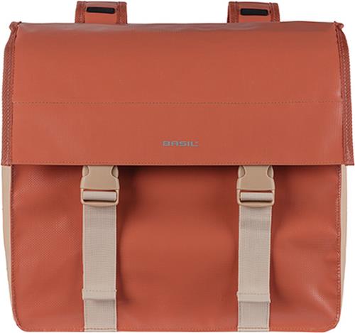 Basil Urban Load Dubbele Fietstas - 48-53 Liter - Terrarood