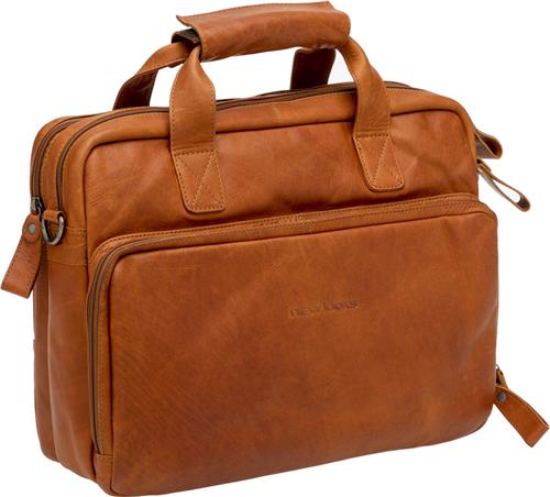 New Looxs Cali Laptoptas Fietstas - Leer - 15 inch Laptopvak - 17 liter - Cognac