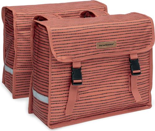 New Looxs Fiori Double Nomi Dubbele Fietstas - 30 liter - Rood