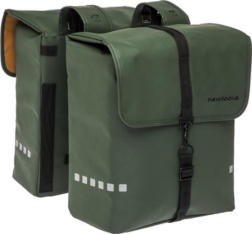 New Looxs Odense Double - Dubbele Fietstas - Geschikt voor Electrische Fietsen - Waterafstotend Polyester - 39 Liter - Groen