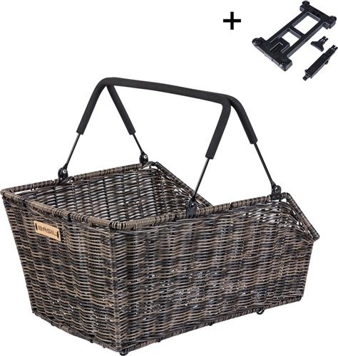 Basil Cento S fietsmand achter MIK, zwart