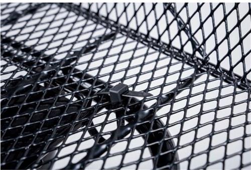 Dunlop Fietsmand - 13 Liter - Achterkant Fiets - Incl. Tyraps - Bevestiging zonder Gereedschap - Metaal - Zwart