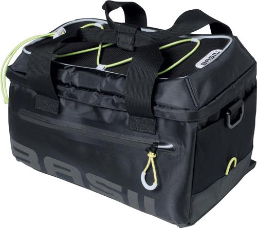 Basil Miles Trunkbag - bagagedragertas - Zwart - 7 Liter