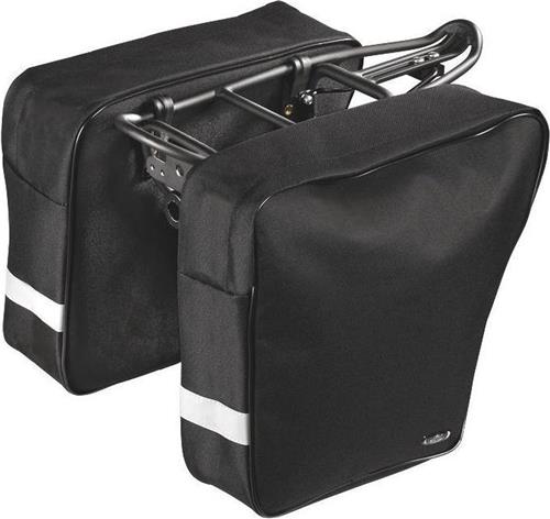 Selle Monte Grappa Life Fietstas / Pakaftas set - Links + Rechts - Met rits - Zwart