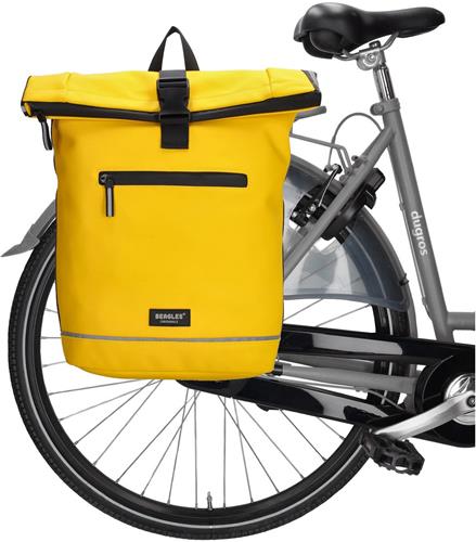 Beagles Originals Bicycle Fietstas Rugzak 15,6 inch Laptop Vak Waterdicht Weersbestendig - Geel