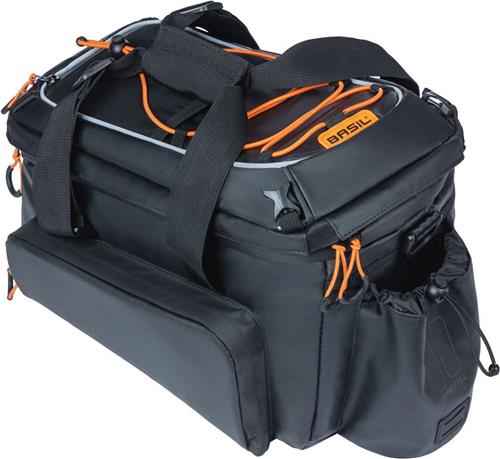 Basil Miles Tarpaulin trunkbag XL Pro- Waterdicht - MIK-9-36L-black orange - extra geïsoleerd vak voor bidon.