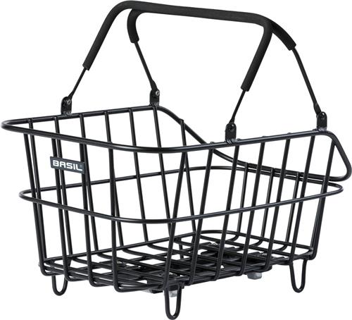 Basil Cento Alu MIK Fietsmand - Achter - Aluminium - Zwart