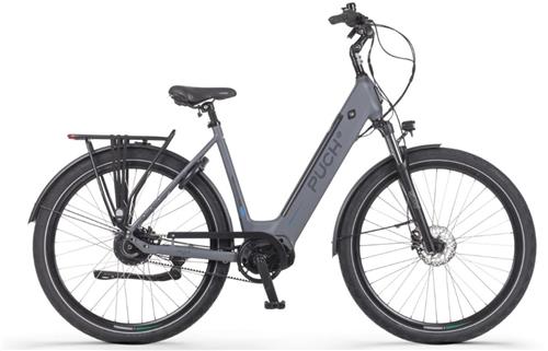 PUCH E-Zirkon Enviolo Belt SUV Elektrische Fiets  E-bike  Rijklaar Geleverd - Lage Instap - Riemaandrijving - Framemaat 54 - Uitneembare Accu - 28 Inch - 250W Bafang Middenmotor - 150 km Actieradius - Basalt Grey Matt