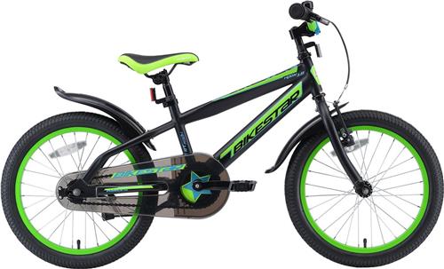 Bikestar 18 inch Urban Jungle kinderfiets, zwart / groen