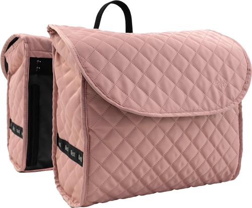 BECK Quilt - Dubbele fietstas - Roze (incl MIK adapter)