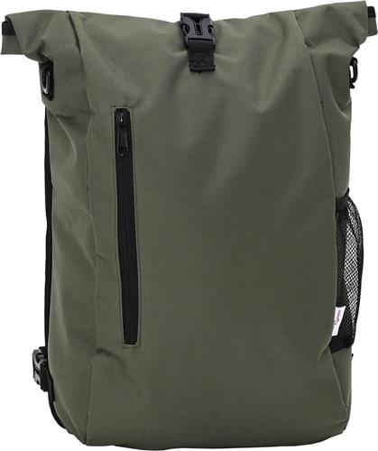 vidaXL - Fietstas - voor - Pannier - Rek - 20 - L - Olijfgroen - 31x13x58 - cm