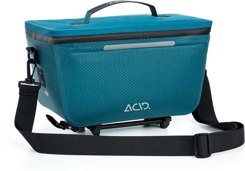 ACID Fietstas PRO RILink - Waterafstotend - Schouderriem - PVC-vrij - TPU - Inh. 10L - Blauw/Zwart