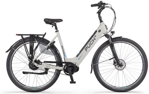 PUCH E-Zirkon Enviolo Belt Elektrische Fiets  E-bike  Rijklaar Geleverd - Lage Instap - Riemaandrijving - Framemaat 49 - Uitneembare Accu - 28 Inch - 250W Bafang Middenmotor - 150 km Actieradius - Silk Grey Matt