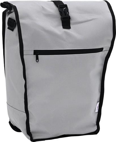 vidaXL - Fietstas - voor - Pannier - Rack - 20 - L - Grijs - 34x16x59 - cm