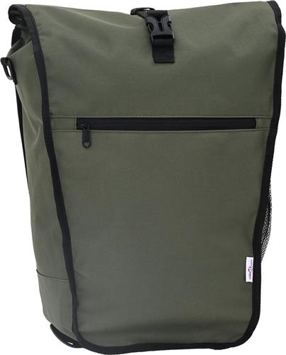 vidaXL - Fiets - Tas - voor - Pannier - Rek - 20L - Olijfgroen - 34x16x59 - cm