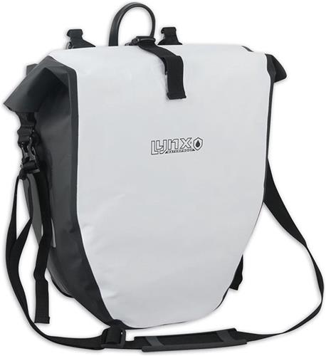Lynx Waterdichte Fietstas Tarpaulin XL 25 Liter - Wit