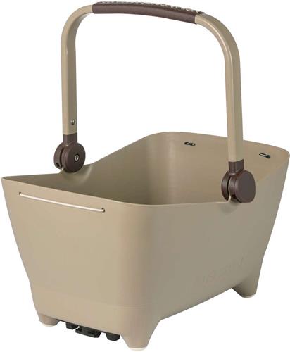 Basil Buddy hondenfietsmand MIK, biscotti brown - incl. wasbaar kussentje - Geïntegreerd riempje voor extra veiligheid