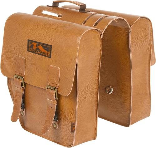 M-Wave Amsterdam Double Fietstas Lichtbruin