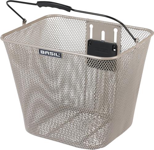 Basil Bilbao - Voormand - KF - Nude metallic - Incl. voorgemonteerde KF plaat - Afneembaar - In hoogte verstelbaar