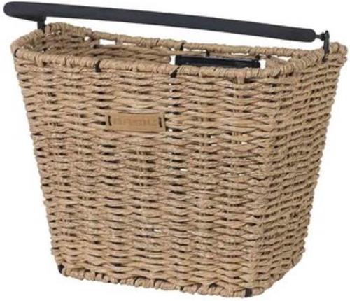 Basil Bremen Rattan Look KF Fietsmand - Voor - Kunststof Rotan - Seagrass