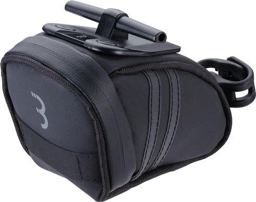 BBB Cycling CurvePack Reflect Zadeltas Fiets - Racefiets Tas Tarpaulin - Reflecterend Tasje - Zwart - Maat S - BSB-13S