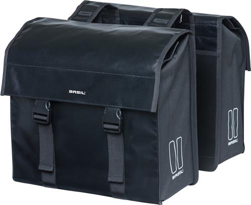 Basil Urban Load Dubbele fietstas - Zwart - 48 Liter