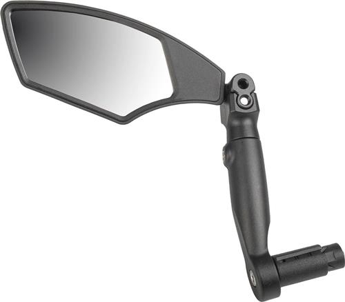 M-wave Fietsspiegel Links Barend Glas/fiberglass Zwart/zilver