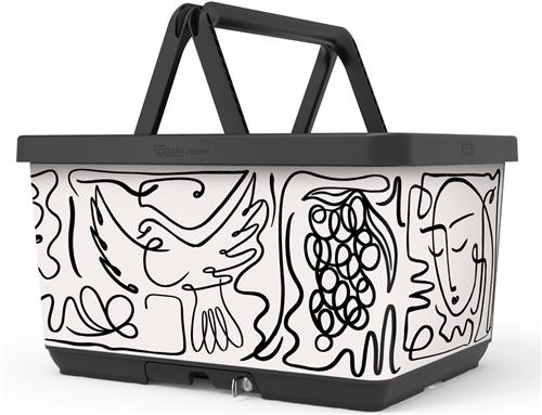 Fietsmand Basky Picasso line drawing