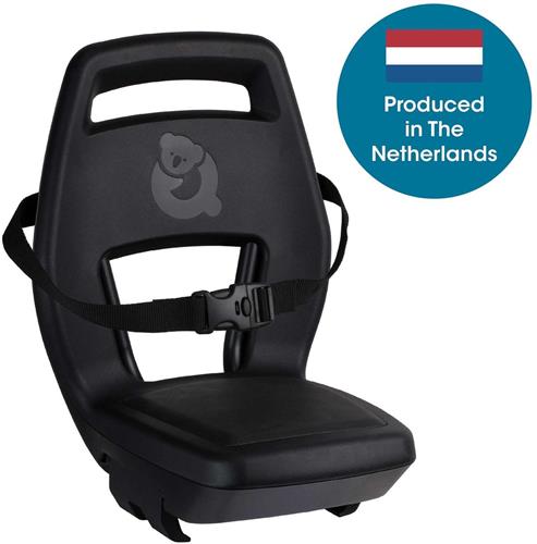 Qibbel Junior 6+ Fietsstoeltje Achter Bagagedrager bevestiging - Quick Connect - Longtail edition - Midnight Black - exclusief voetbeschermingsplaten en voetsteunen