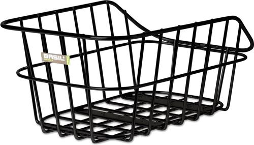 Basil Cento Alu Fietsmand - Achter - Aluminium - Matzwart