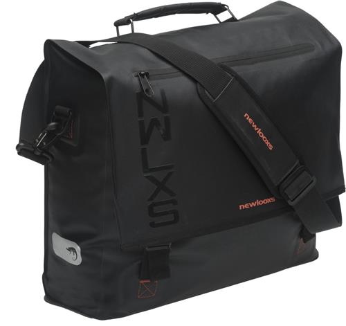 New Looxs Varo Messenger Enkele Fietstas - 100% Waterdicht - Afneembaar - Schoudertas - 15 inch Laptopvak - 15 liter - Zwart