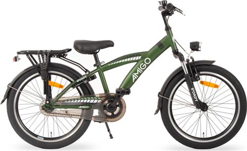 AMIGO Roady Jongensfiets 20 Inch - Kinderfiets voor 6 tot 8 Jaar - 110-125 cm - Groen