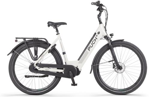 PUCH E-Modern N7 Elektrische Fiets  E-bike  Rijklaar Geleverd - Lage Instap - Framemaat 54 - Uitneembare Accu - 28 Inch - 250W Ananda Middenmotor - 150 km Actieradius - Cream White Glossy