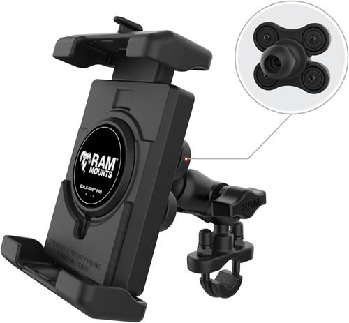 Quick-Grip Pro XL Trillingdempende Telefoonbevestiging met U-bout basis