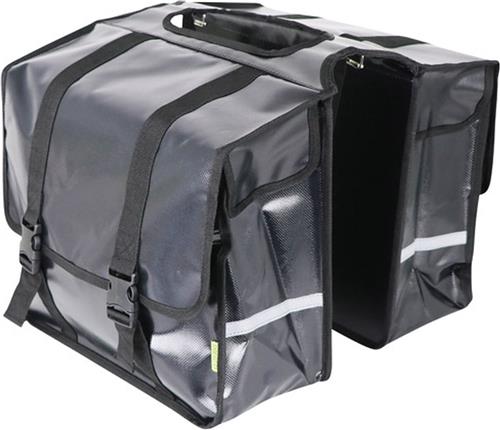 Dresco Transporter Dubbele Fietstas 50 Liter Bisonyl Zwart