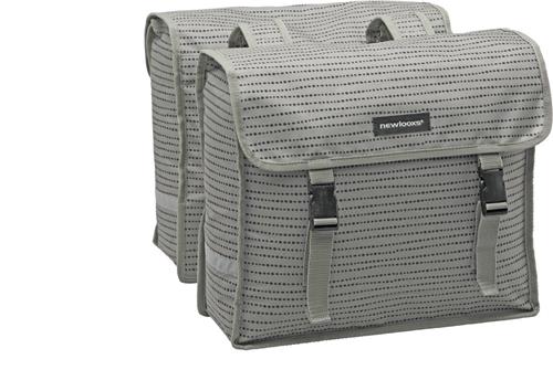 New Looxs Fiori Double Nomi Dubbele Fietstas - 30 liter - Grijs