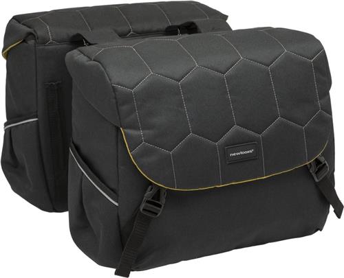 New Looxs Quilted Mondi Joy Double Dubbele Fietstas - 38 liter - Zwart