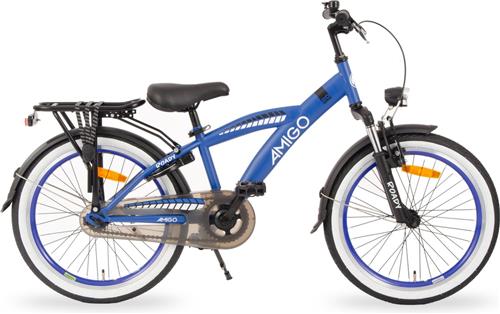 AMIGO Roady Jongensfiets 20 Inch - Kinderfiets voor 6 tot 8 Jaar - 110-125 cm - Blauw