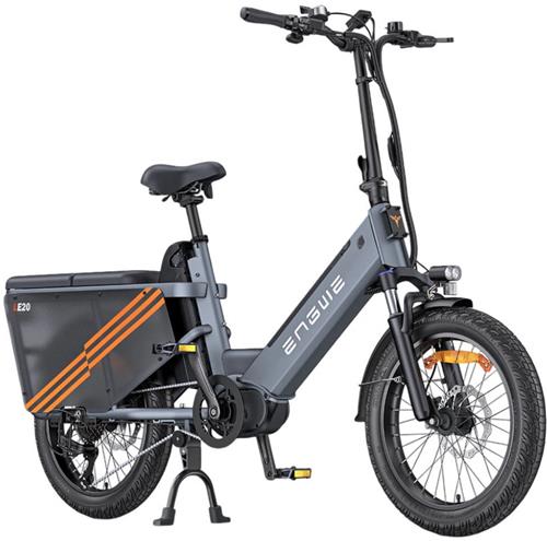 ENGWE LE20 Elektrische Fiets - E-bike - Dubbele Accu - Lage Instap - 20 Inch - 250W Motor - 7 Versnellingen - 350 km Actieradius - Hydraulische Schijfremmen - Grijs