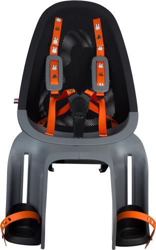 Qibbel Air Fietsstoeltje Achter Bagagedrager bevestiging - Nijntje grijs