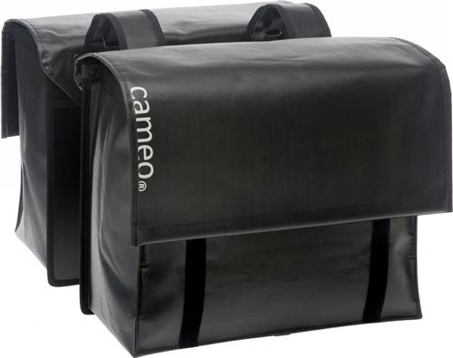 New Looxs Cameo Double Bisonyl - Dubbele Fietstas - 46 liter - Glanzend Zwart