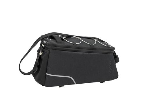 New Looxs Trunkbag Sports - Bagagedragertas - Fietstas voor Racktime Bagagedrager - Met Afneembare Schouderband - 13 liter - Zwart