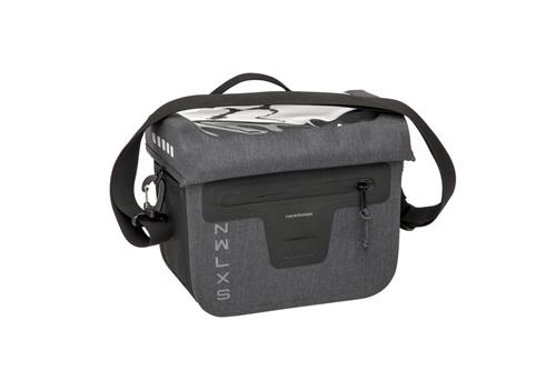 New Looxs Varo Stuurtas Fiets - 100% Waterdicht - Afneembaar - Voor KLICKfix systeem - 9,5 liter - Grijs