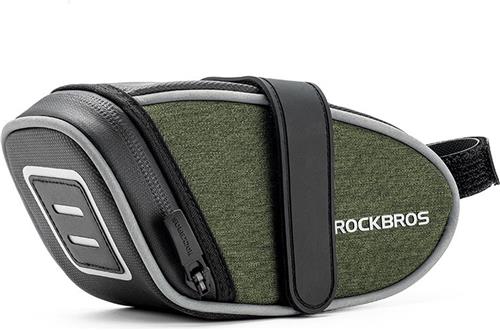 Rockbros - Fietstas voor Zadel - Zadeltas - Waterafstotend - Klittenband - Groen