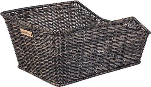Basil Cento Rattan Look WSL Fietsmand - Achterop - Inclusief Bevestigingssysteem - Bruin