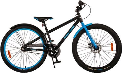 volare 26 inch atb fiets rockey 3v remnaaf+schijfrem zwart/blauw