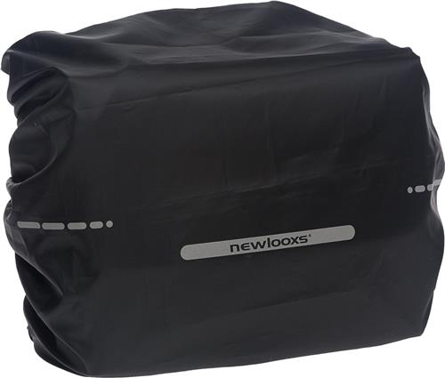 New Looxs ® Regenhoes Fietstas Enkel - Zwart - Elastische Band - Reflectie