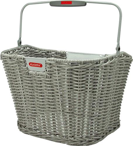 KlickFix Structura stuurmand grijs - Fietsmand - Stuur - Voor - 16 l - Grijs