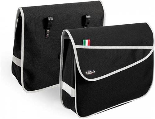 Selle Monte Grappa Elegance Fietstas / Pakaftas set - Links + Rechts - Zwart